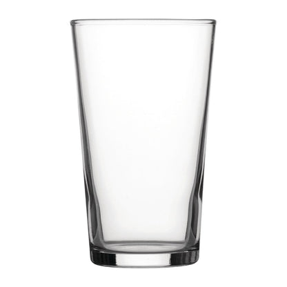 Utopia Nucleated Toughened Conical Beer Glasses 280ml CE Marked (48 pack)
