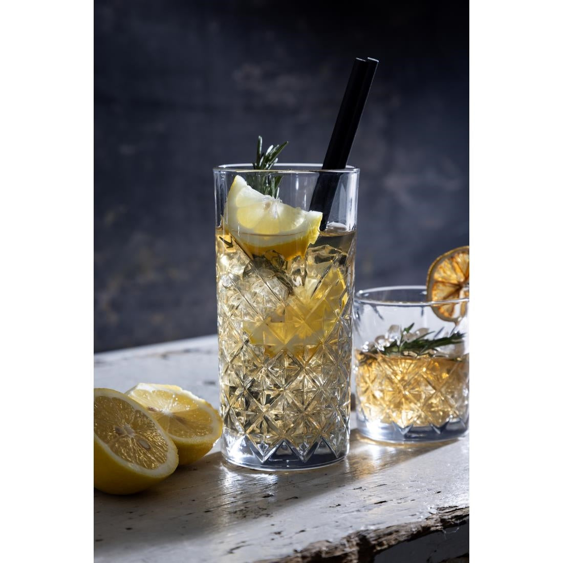 Utopia Timeless Vintage Hi Ball Glasses 450ml (12 pack)