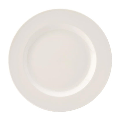Utopia Pure White Wide Rim Plates 250mm (24 pack)