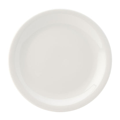 Utopia Titan Narrow Rimmed Plates White 240mm (24 pack)