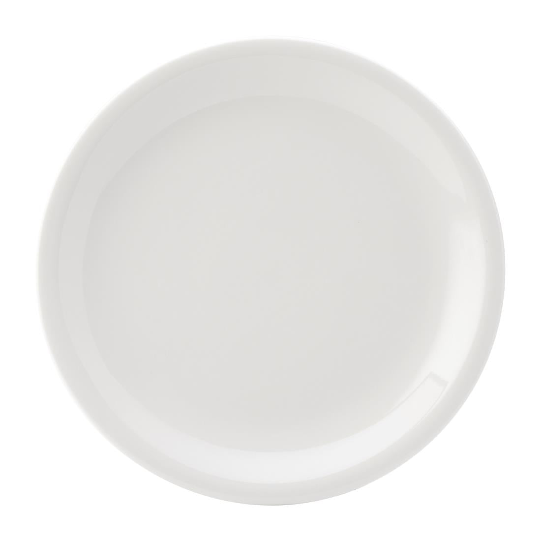 Utopia Titan Narrow Rimmed Plates White 260mm (6 pack)