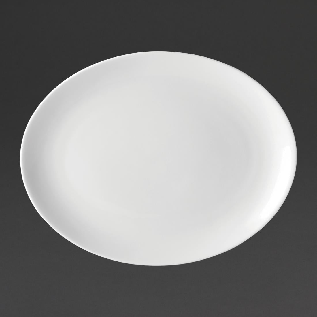 Utopia Pure White Oval Plates 250mm (24 pack)