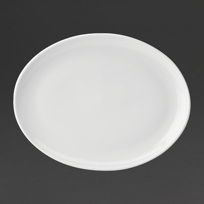 Utopia Pure White Oval Plates 360mm (18 pack)