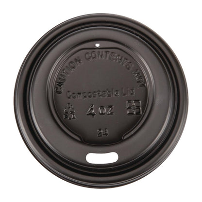 Fiesta Compostable Espresso Cup Lids 114ml / 4oz (50 Pack)