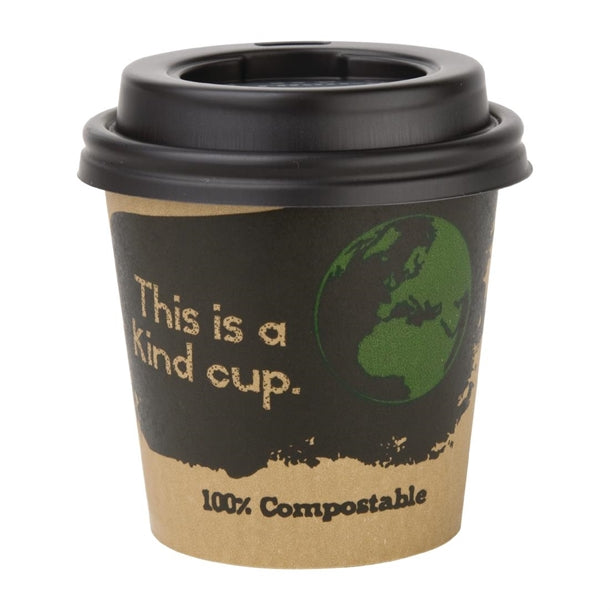 Fiesta Compostable Espresso Cup Lids 114ml / 4oz (50 Pack)