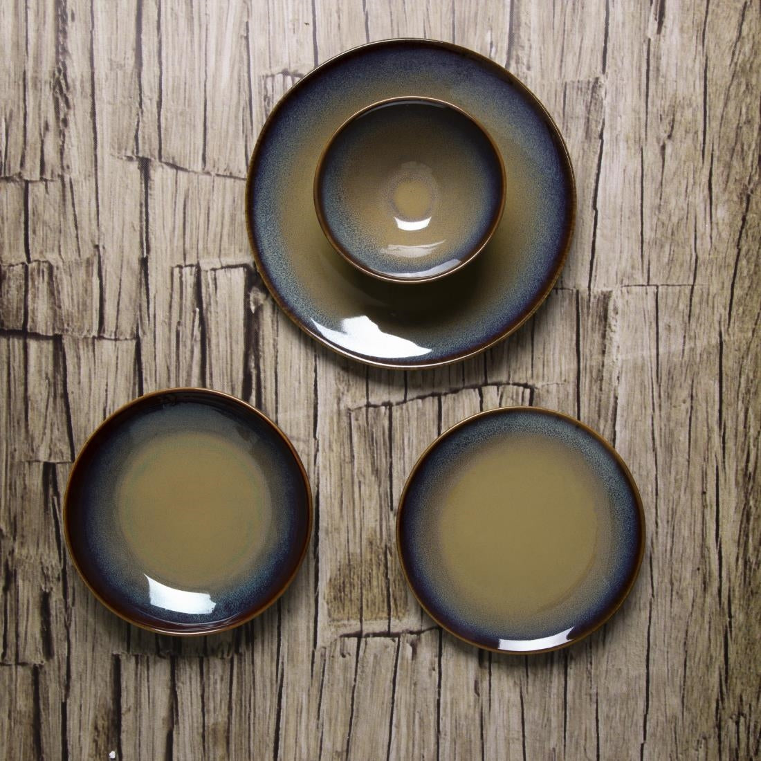 Olympia Birch Aubergine Coupe Plates 205mm (6 Pack)