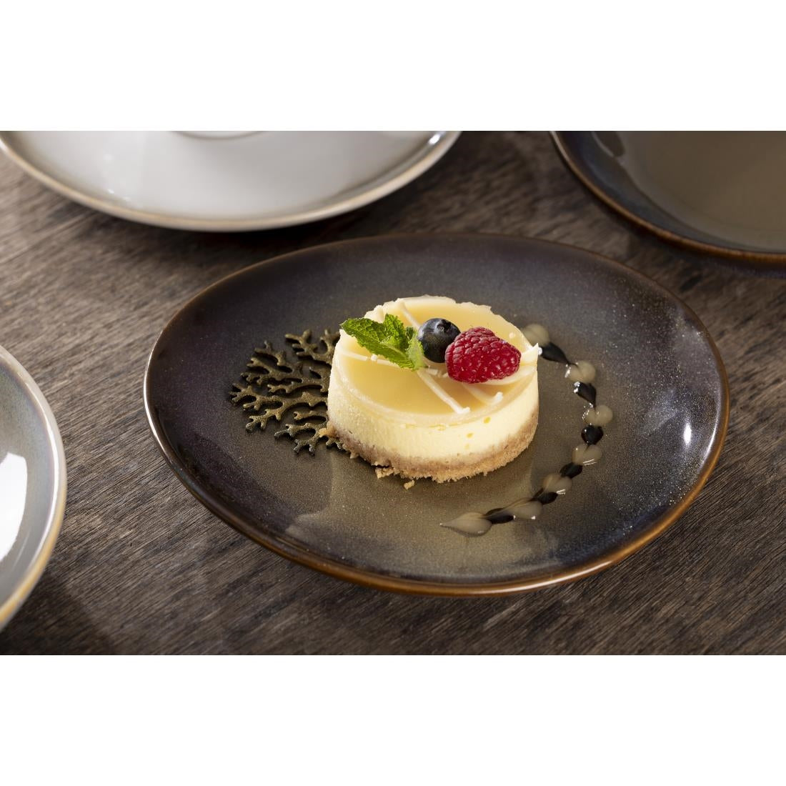 Olympia Birch Aubergine Coupe Plates 205mm (6 Pack)