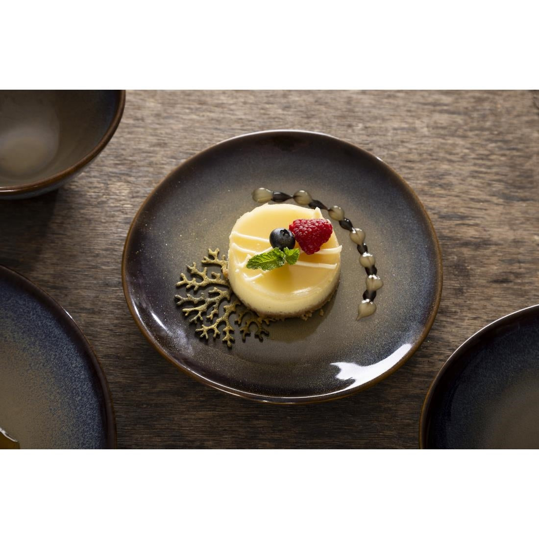 Olympia Birch Aubergine Coupe Plates 205mm (6 Pack)