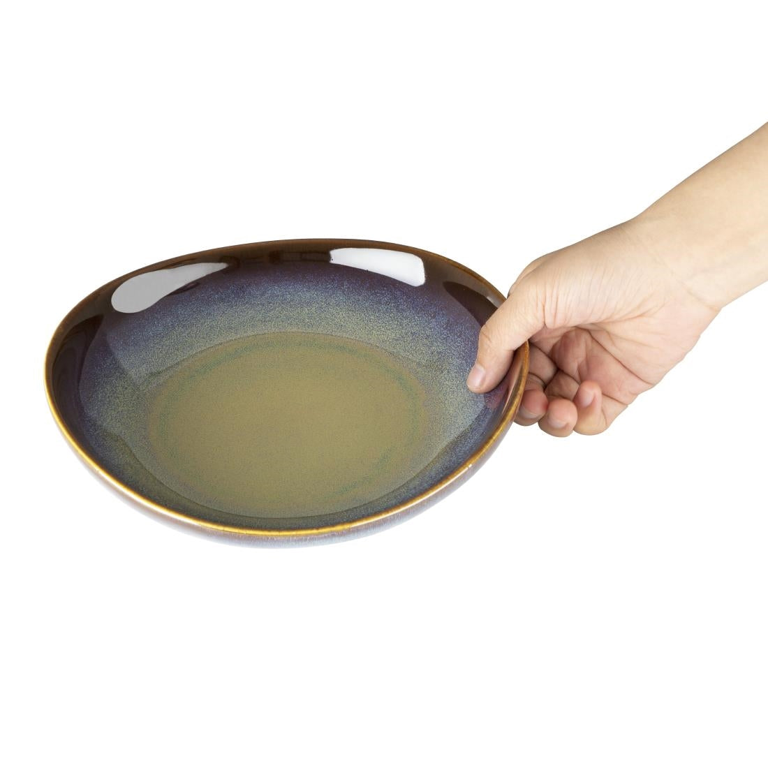 Olympia Birch Aubergine Wide Bowls 205mm (6 pack)