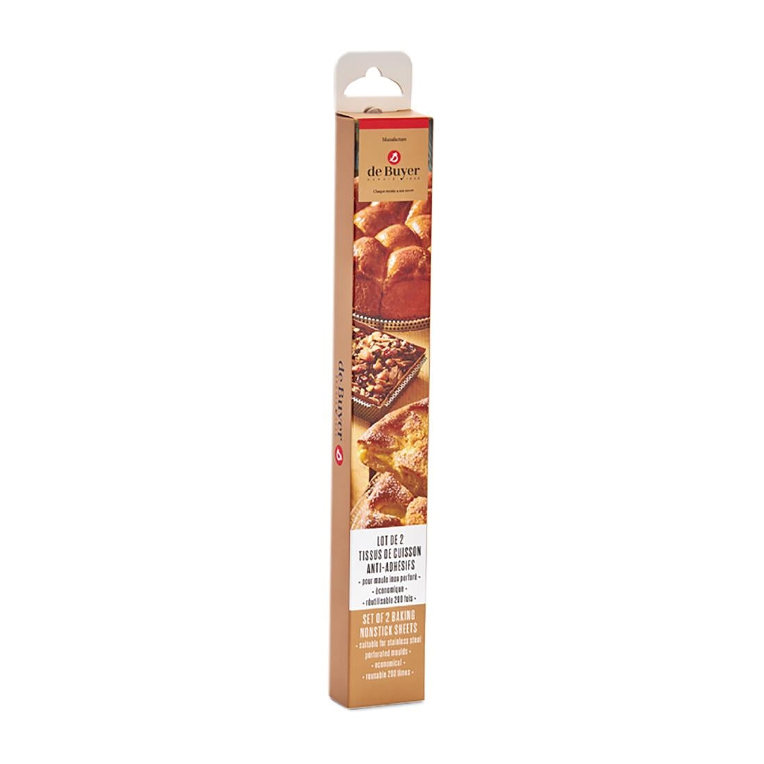De Buyer Special Non-stick Baking Sheet for 48cm GEO Forme Mould (2 Pack)