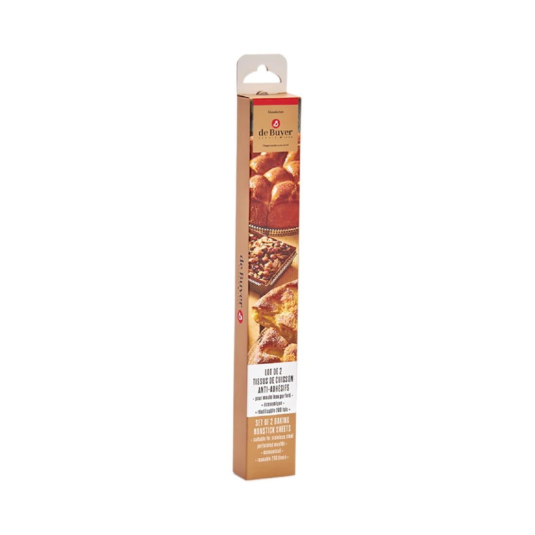 De Buyer Special Non-stick Baking Sheet for 24cm Round Fluted Tart Mould (2 Pack)