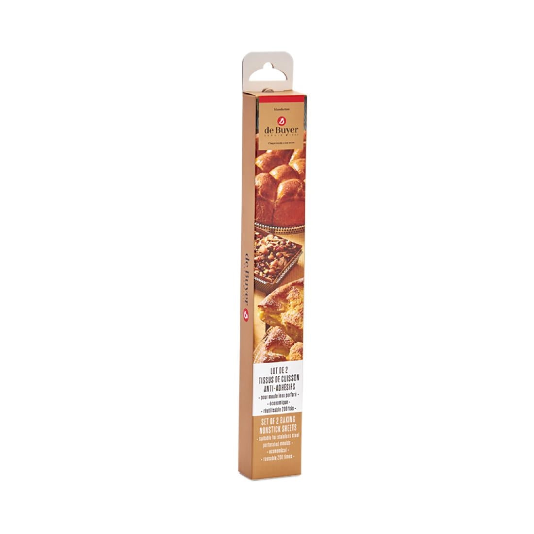 De Buyer Special Non-stick Baking Sheet for 28cm Round Fluted Tart Mould (2 Pack)