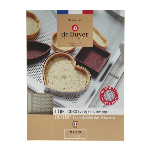De Buyer Perforated Baking Tray 400x300mm
