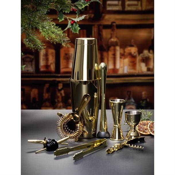 Beaumont Gold Plated Bell Jigger 25ml/50ml