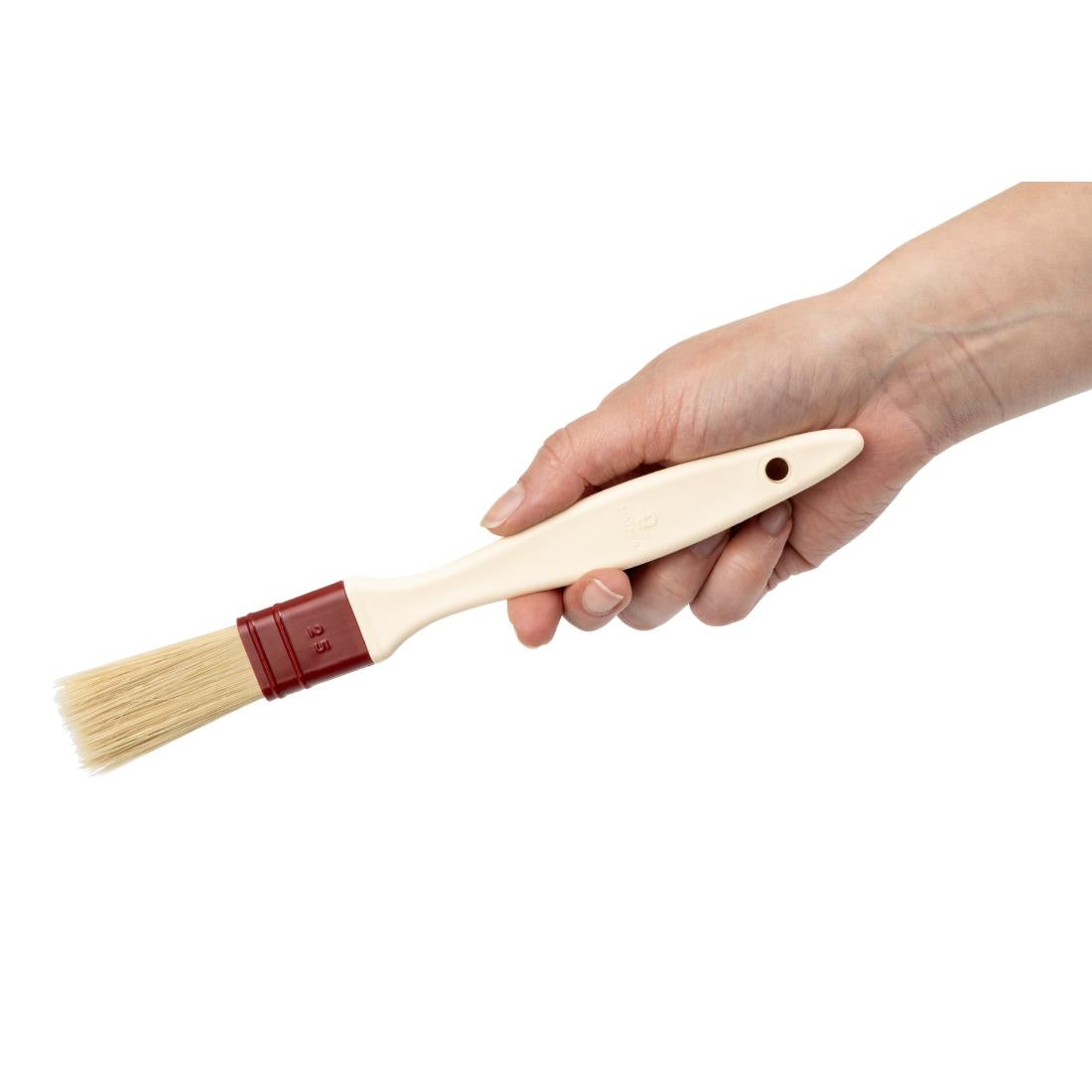 Matfer Bourgeat Pastry Brush Natural Flat Bristles 2.5cm