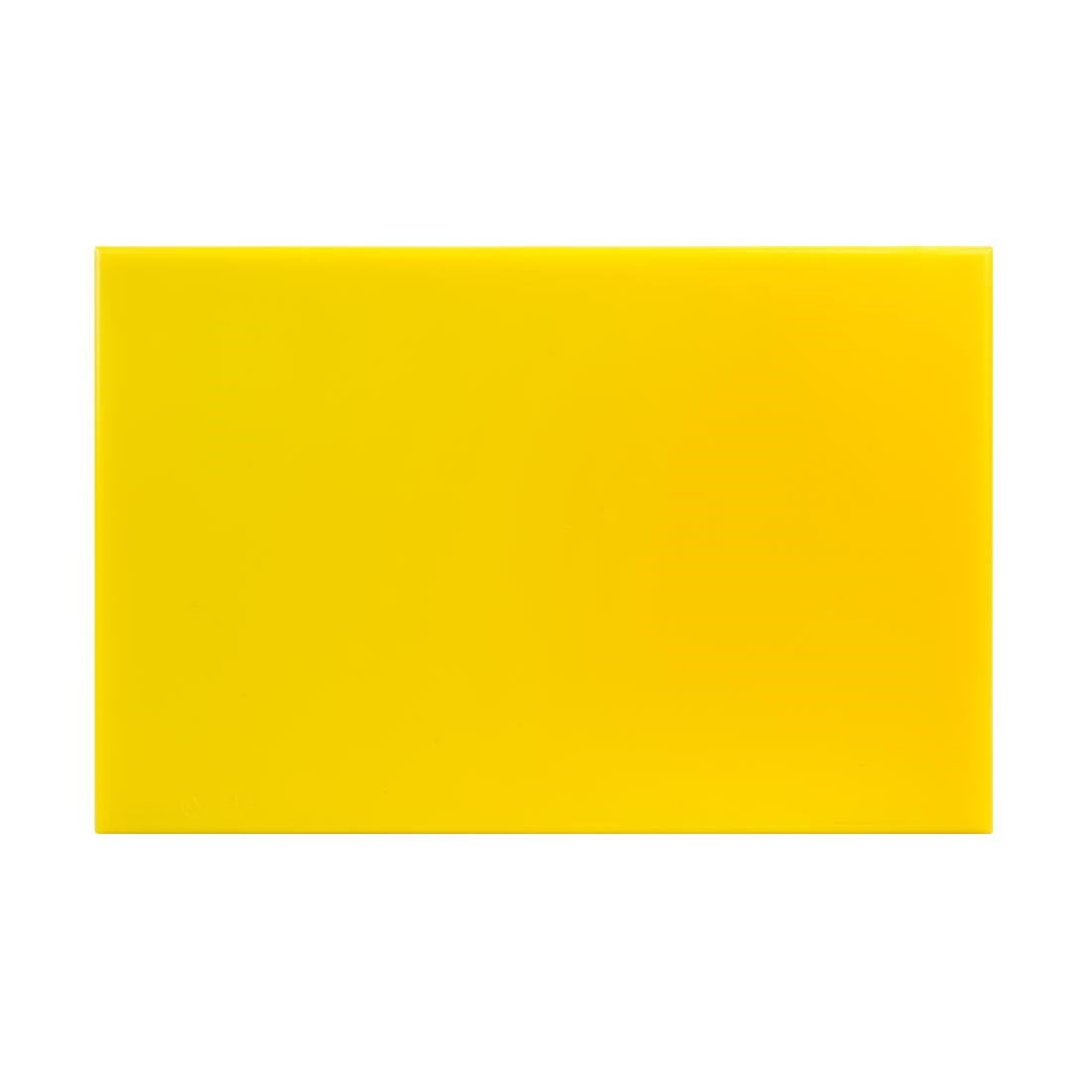 Hygiplas High Density Antibacterial Yellow Chopping Board 455x305x12mm