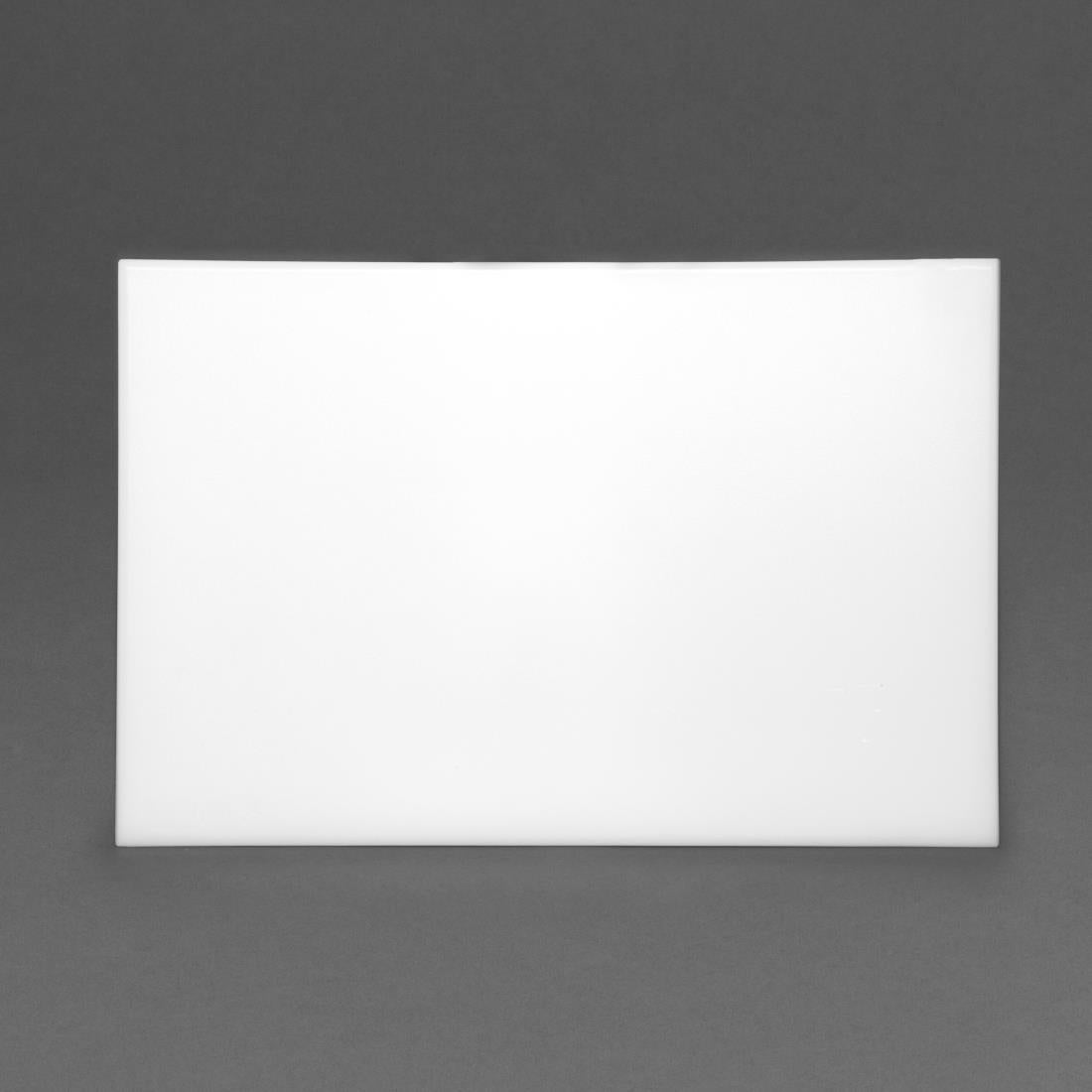 Hygiplas High Density Antibacterial White Chopping Board 455x305x12mm