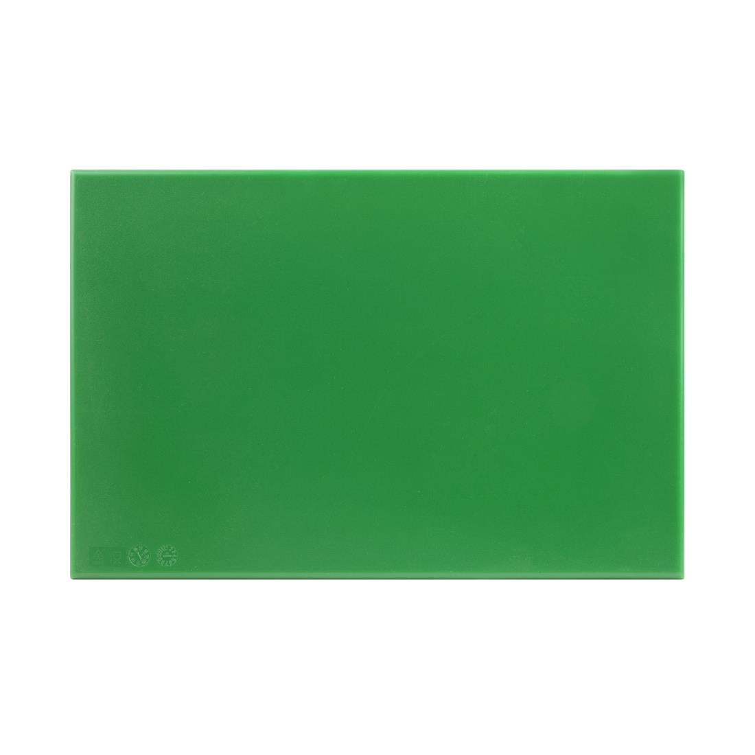 Hygiplas High Density Antibacterial Green Chopping Board 455x305x12mm