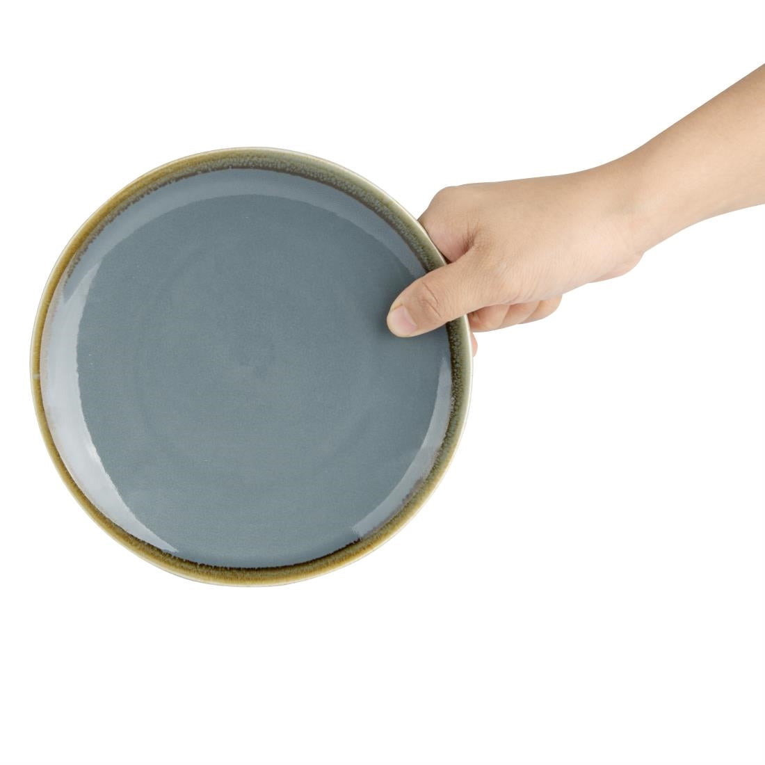 Olympia Kiln Ocean Round Coupe Plates 180mm (6 Pack)