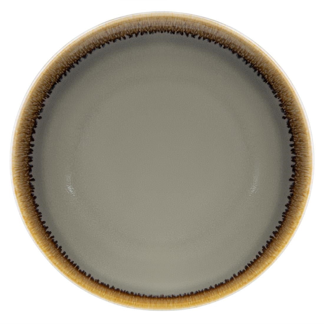 Olympia Kiln Smoke Round Coupe Plates 180mm (6 Pack)