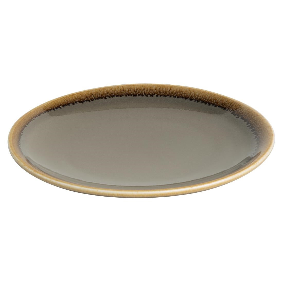 Olympia Kiln Smoke Round Coupe Plates 180mm (6 Pack)