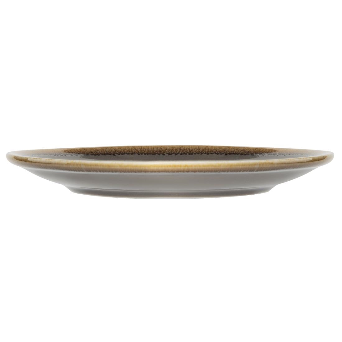 Olympia Kiln Smoke Round Coupe Plates 180mm (6 Pack)