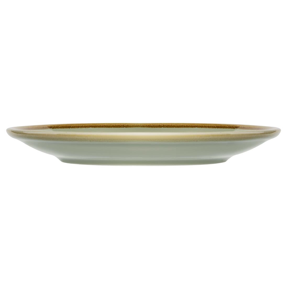 Olympia Kiln Moss Round Coupe Plates 180mm (6 Pack)