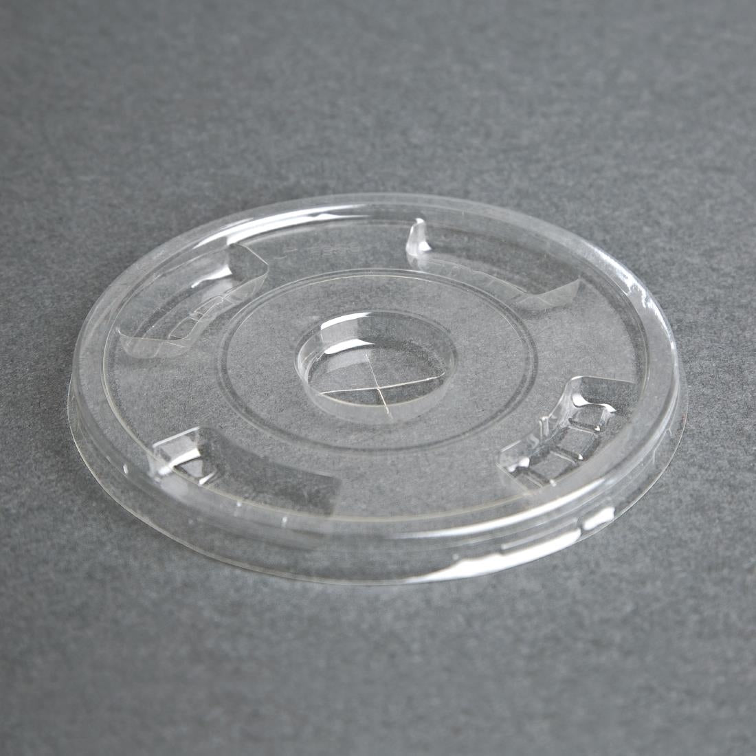 Fiesta Compostable PLA Cold Cup Flat Lids 12oz / 16oz / 20oz (1000 Pack)