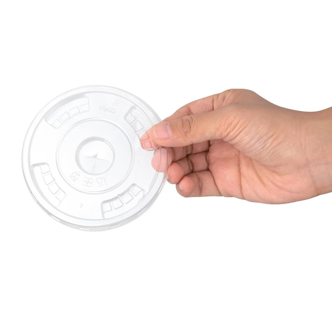 Fiesta Compostable PLA Cold Cup Flat Lids 12oz / 16oz / 20oz (1000 Pack)