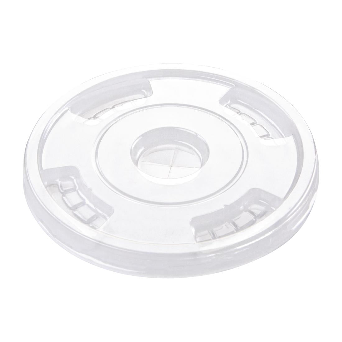 Fiesta Compostable PLA Cold Cup Flat Lids 12oz / 16oz / 20oz (1000 Pack)