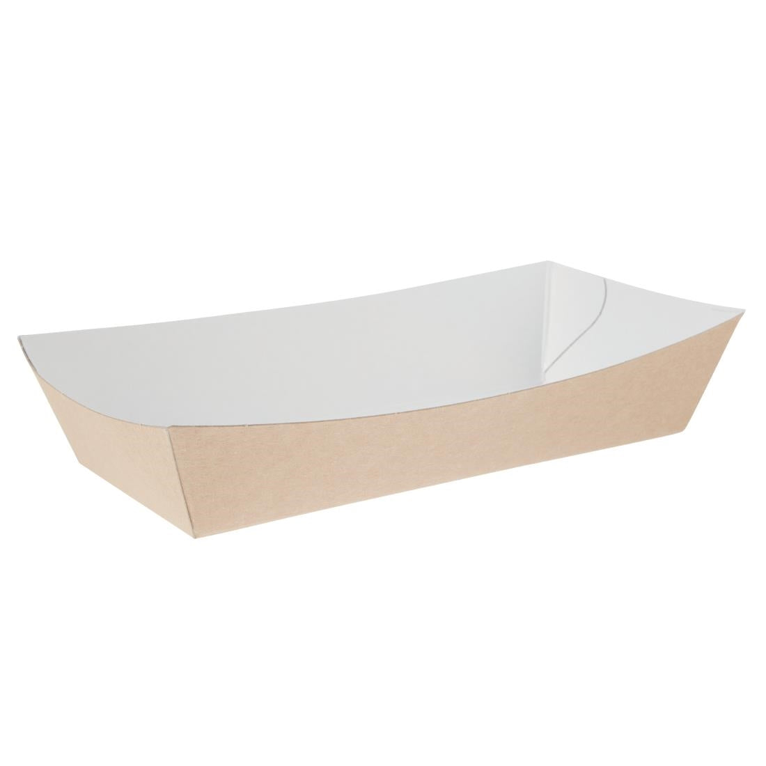 Colpac Compostable Kraft Food Trays Large 220mm (250 Pack)