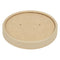Colpac Recyclable Kraft Microwavable Soup Cup Lids 8oz and 12oz - Pack of 500