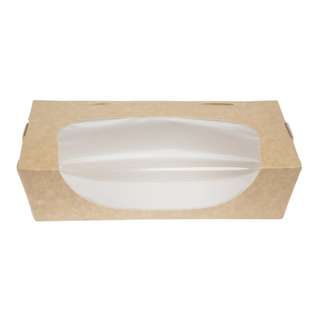 Colpac Recyclable Kraft Tuck-Top Salad Boxes With Window 1000ml (200 pack)