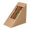 Colpac Zest Compostable Kraft Sandwich Wedges With Cellulose Window - Pack of 500
