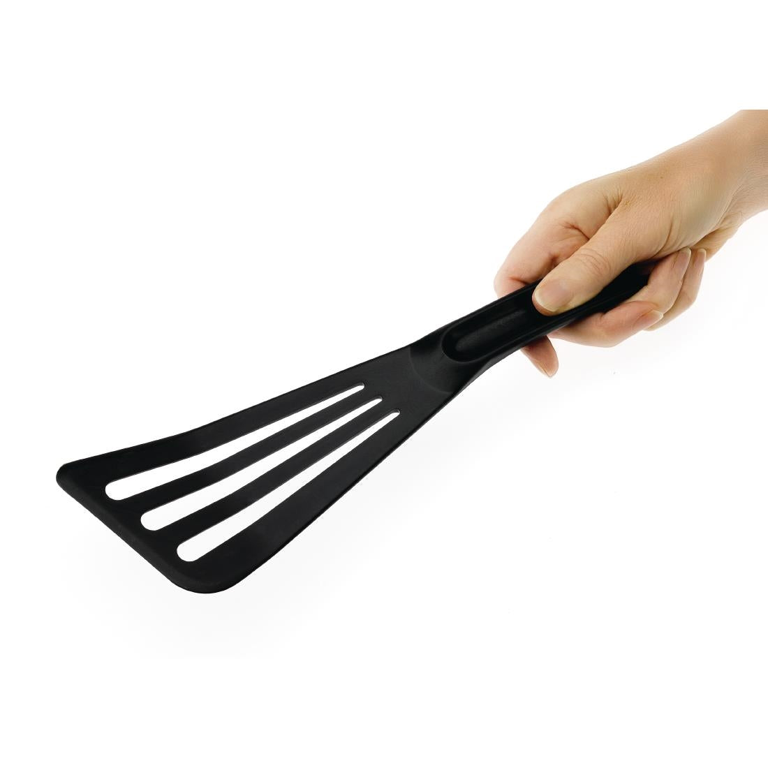 Matfer Bourgeat Pelton Exoglass Slotted Spatula 30cm Black