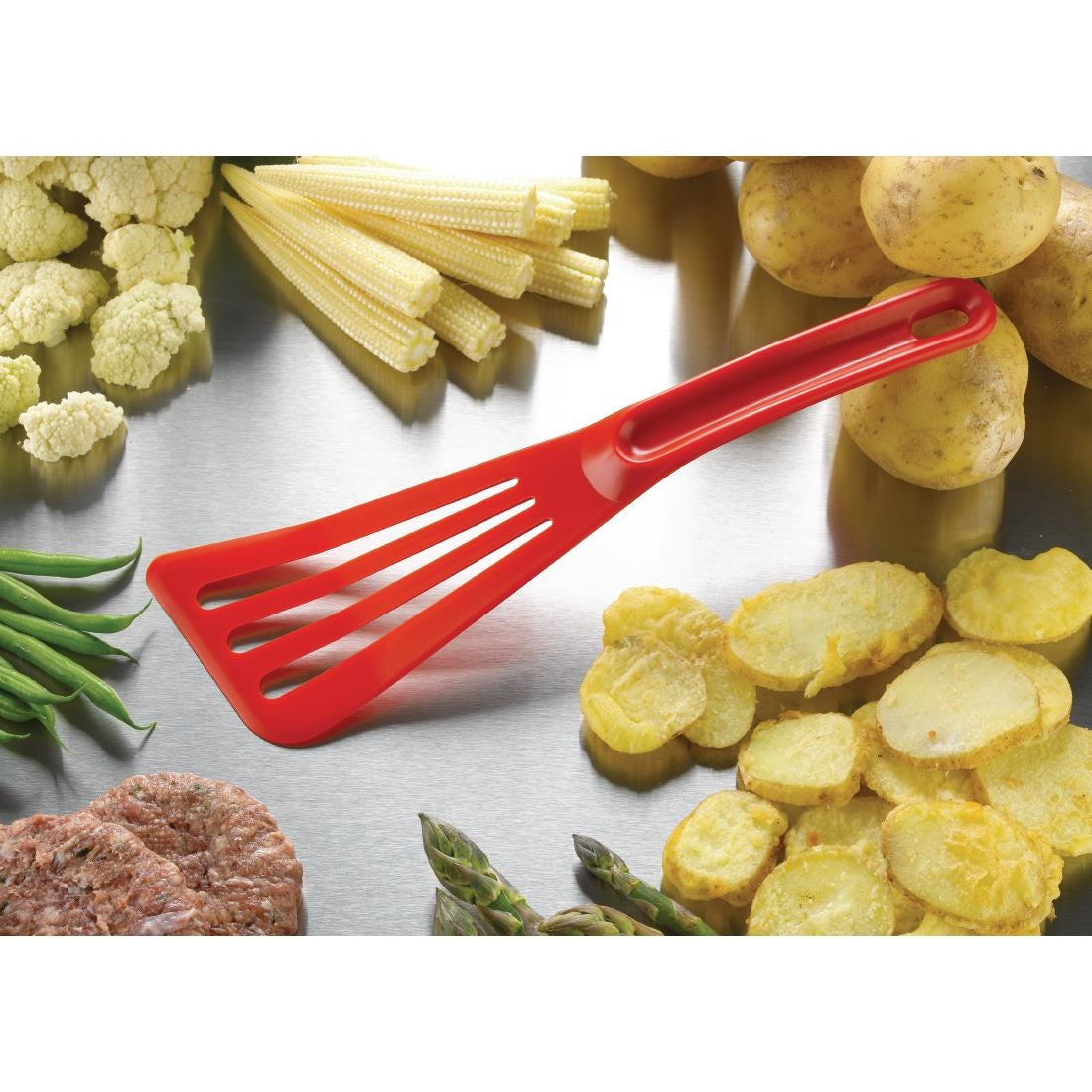 Matfer Bourgeat Pelton Exoglass Spatula 30cm Red