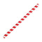 Fiesta Compostable Paper Smoothie Straws Red Stripes - Pack of 250