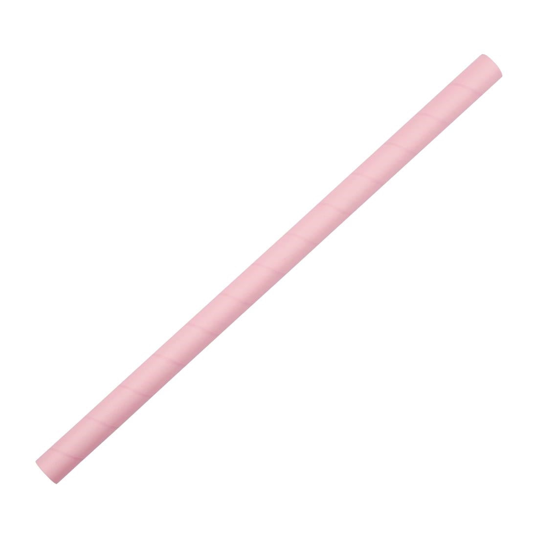 Fiesta Compostable Paper Smoothie Straws Pink (250 Pack)