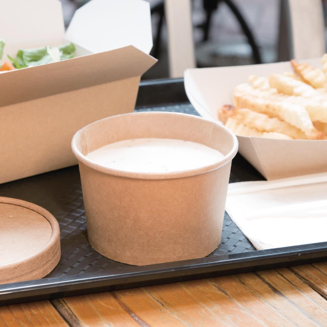 Fiesta Compostable Soup Containers 98mm 230ml / 8oz (500 Pack)