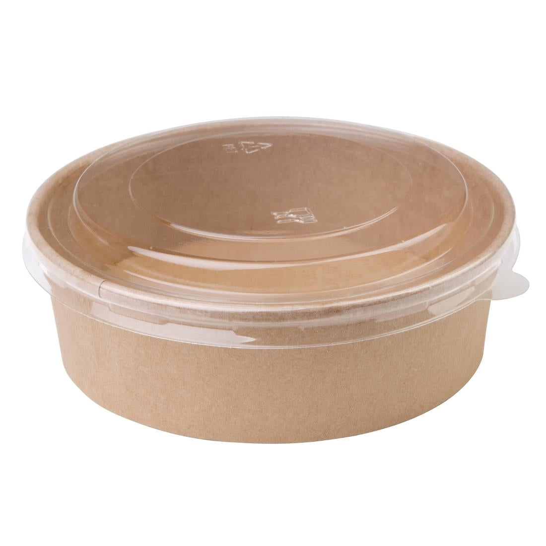 Fiesta Compostable Round Kraft Salad Bowls 500ml / 18oz (300 Pack)