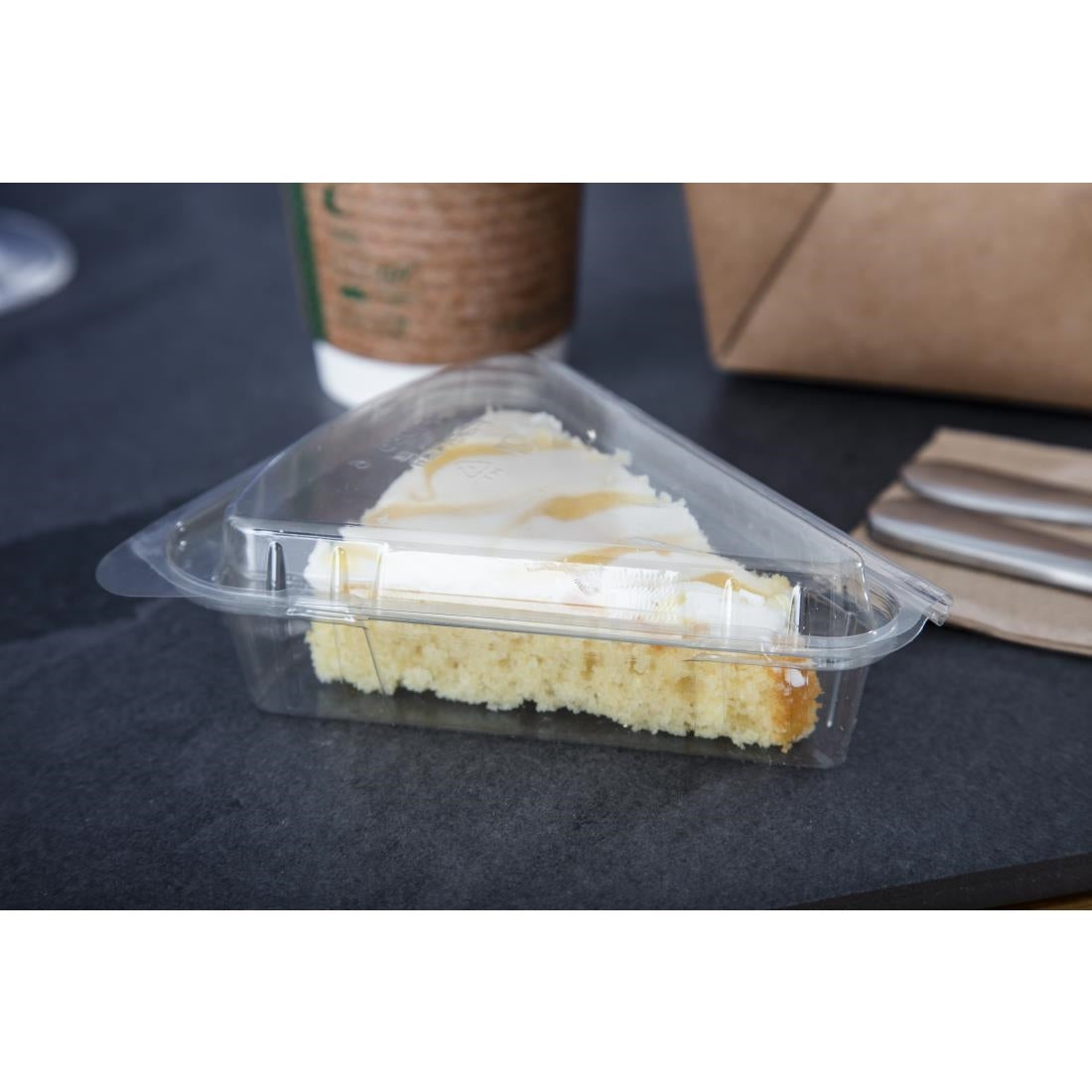 Faerch Single Cake Slice Boxes (600 Pack)