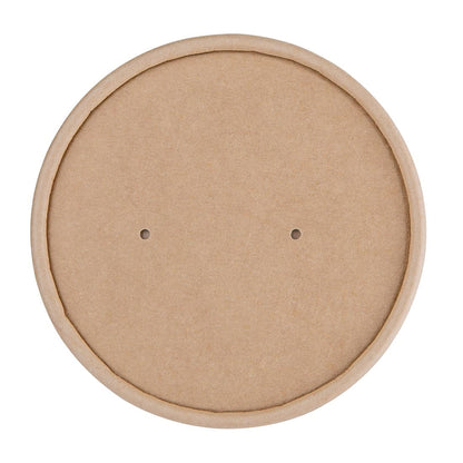 Fiesta Compostable Paper Soup Container Lids 98mm (500 Pack)