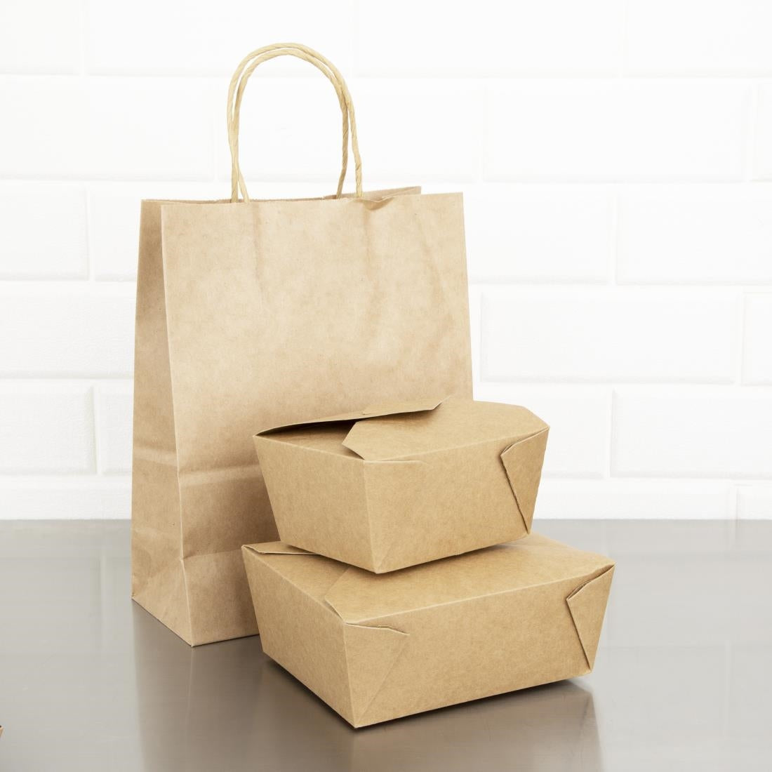 Fiesta Compostable Paperboard Food Cartons 600ml / 21oz (400 Pack)