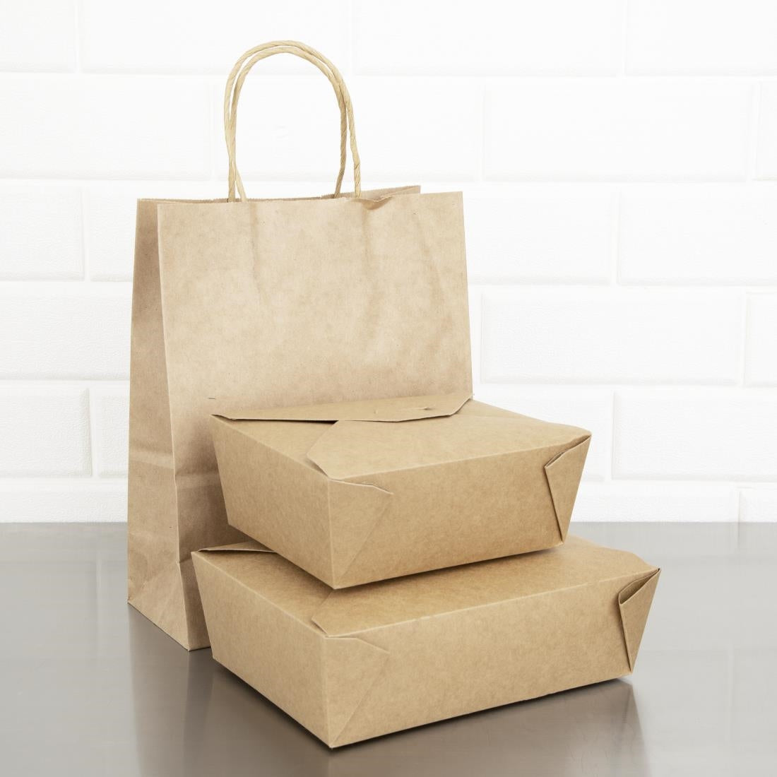 Fiesta Compostable Paperboard Food Cartons 1800ml / 63oz (200 Pack)
