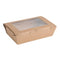 Fiesta Compostable Salad Boxes with PLA Windows 700ml - Pack of 200