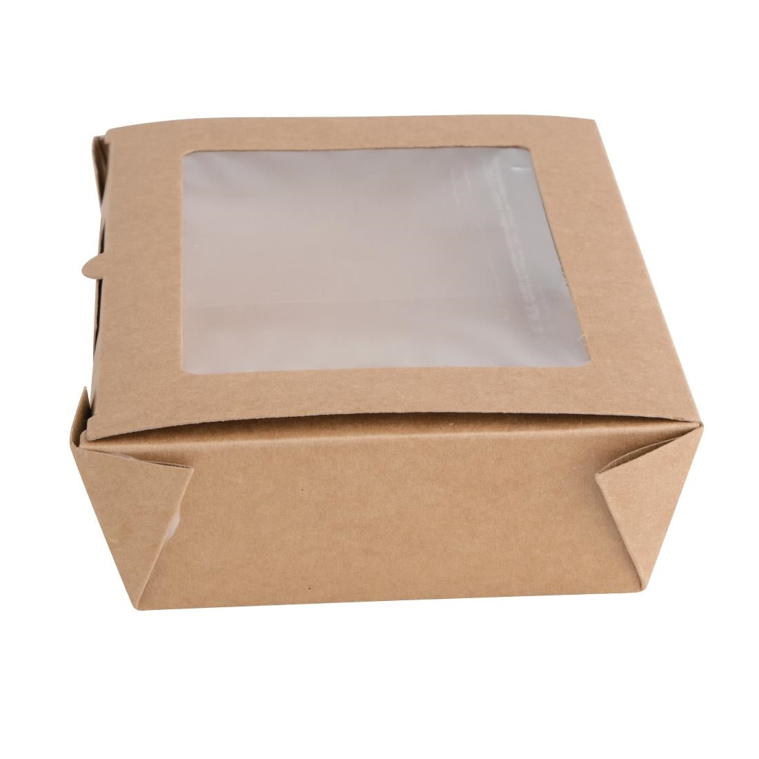 Fiesta Compostable Salad Boxes with PLA Windows 1200ml (200 Pack)