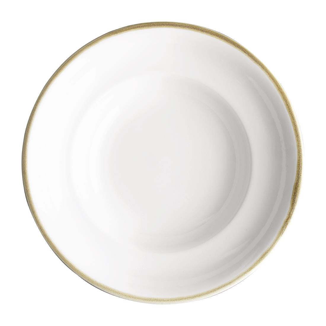 Olympia Kiln Pasta Bowl Chalk 250mm 340ml (4 Pack)