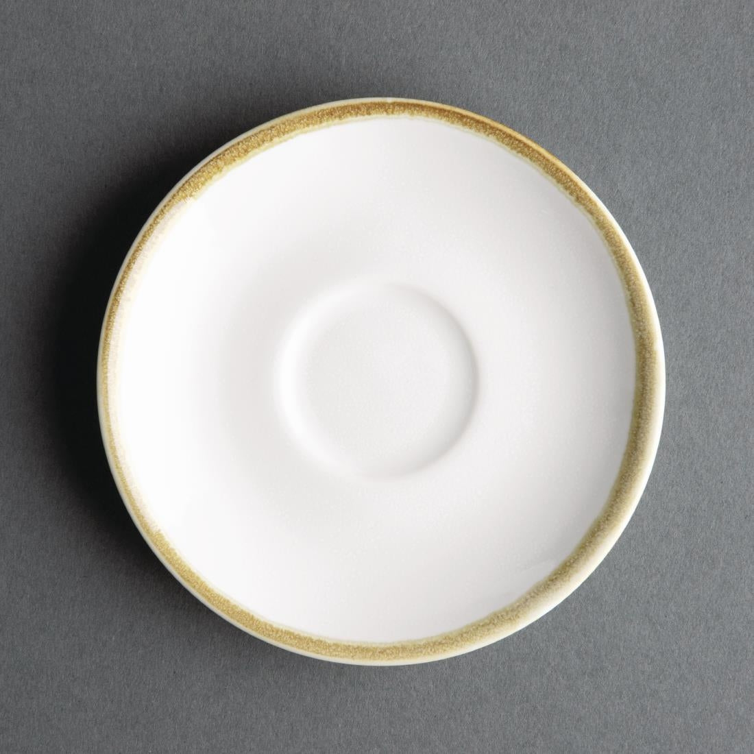 Olympia Kiln Espresso Cup Saucer Chalk 115mm (6 Pack)