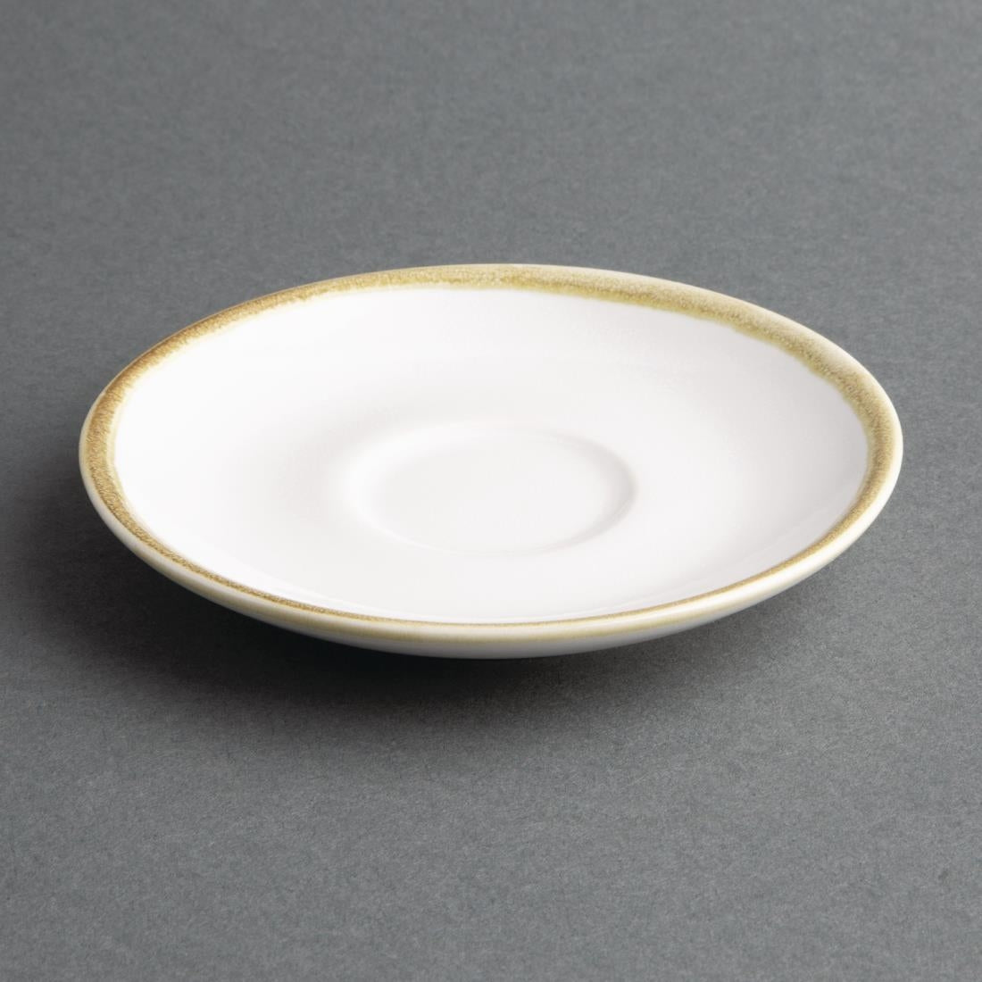 Olympia Kiln Espresso Cup Saucer Chalk 115mm (6 Pack)