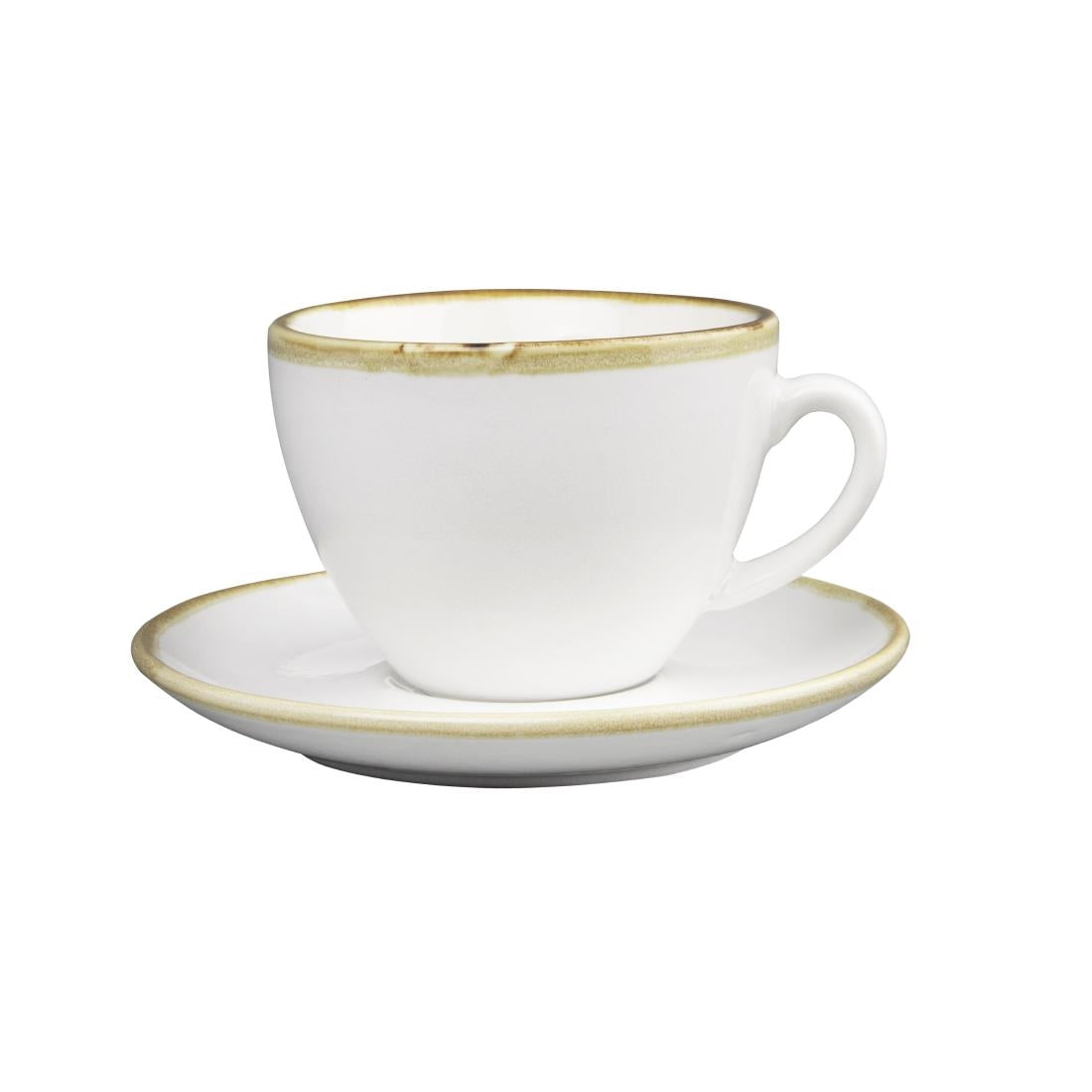 Olympia Kiln 230ml Cup Saucer Chalk 140mm (6 Pack)